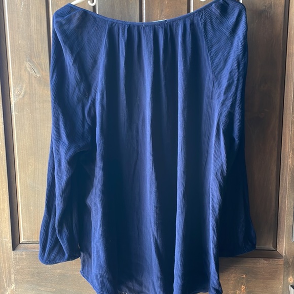 Boho embroidered flowy top Sz large - Picture 4 of 4